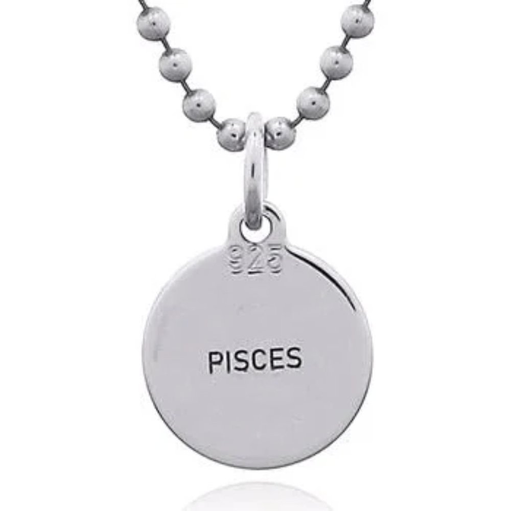 Jeanex double sided zodiac pendant - PISCES